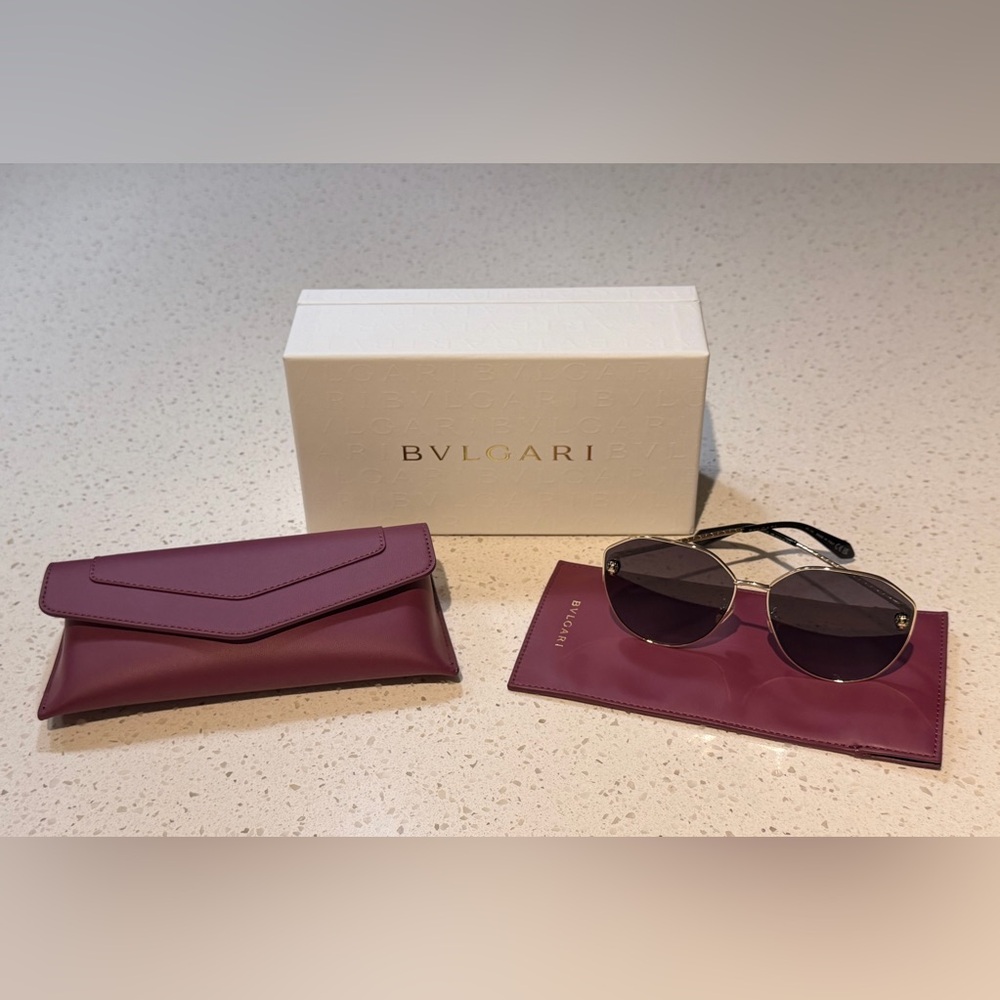 Bulgari Purple Sunglasses